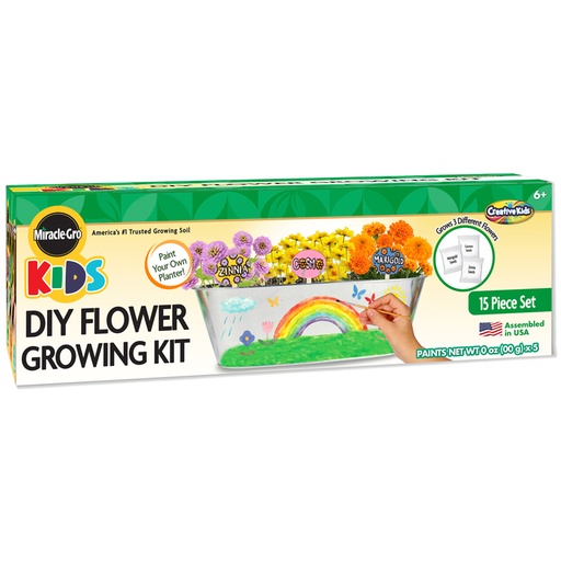 [63034 BAT] MiracleGro® Paint & Plant My First Flower Growing Kit