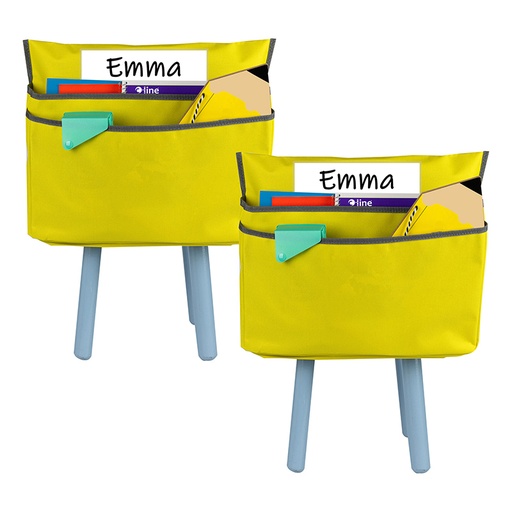 [10412-2 CL] Small Chair Cubbie™, 12", Sunny Yellow, Pack of 2