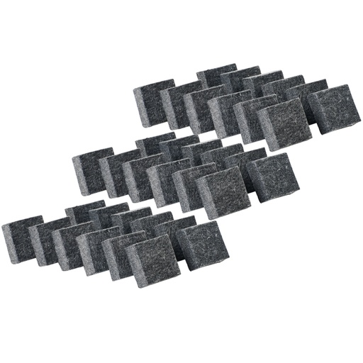 [74520-3 CLI] Multi-Purpose Felt Erasers, 2", 12 Per Pack, 3 Packs