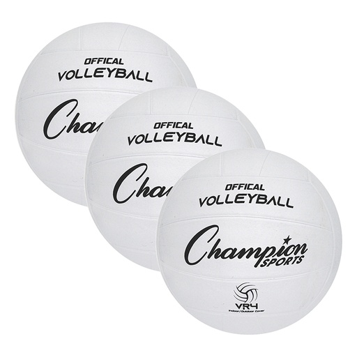 [VR4-3 CHS] Rubber Volleyball, Official Size, Pack of 3