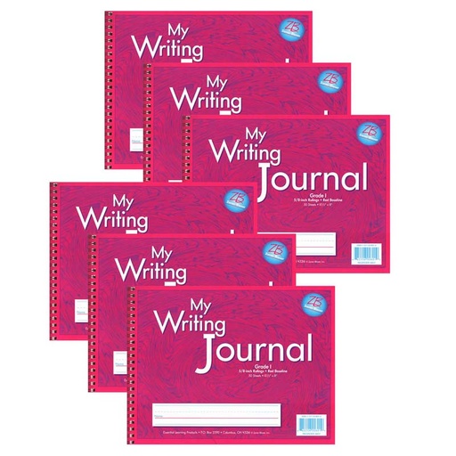 [0601-6 ELP] My Writing, Journal, Grade 1, Pink, Pack of 6