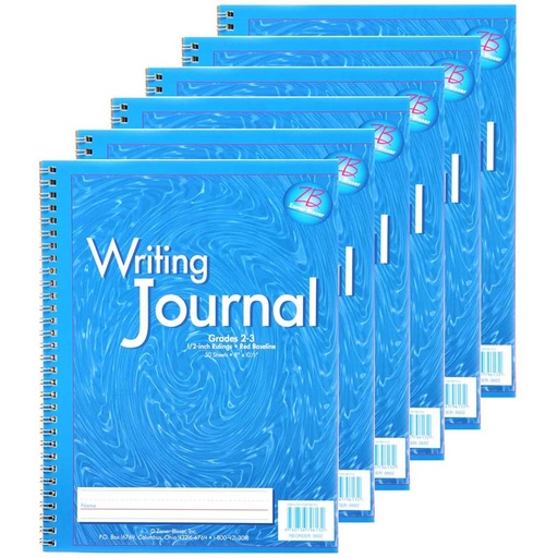 [0602-6 ELP] My Writing Journal, Grade 2-3, Blue, Pack of 6