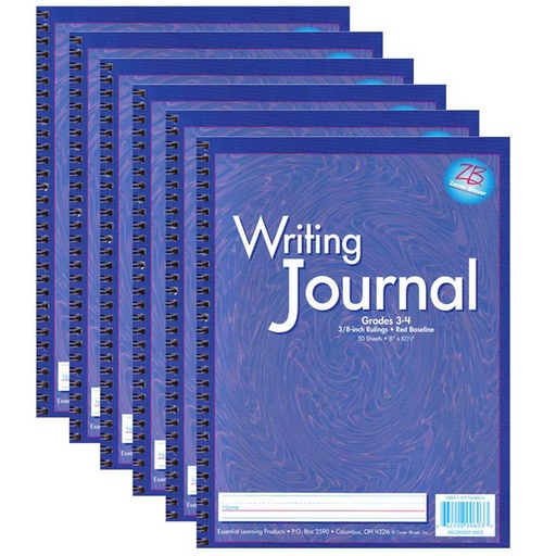 [0603-6 ELP] My Writing Journals, Grade 3-4, Purple, Pack of 6
