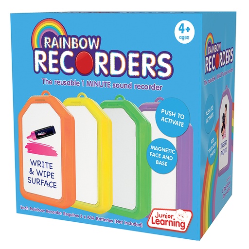 [149 JL] Magnetic Rainbow Recorders, Set of 4