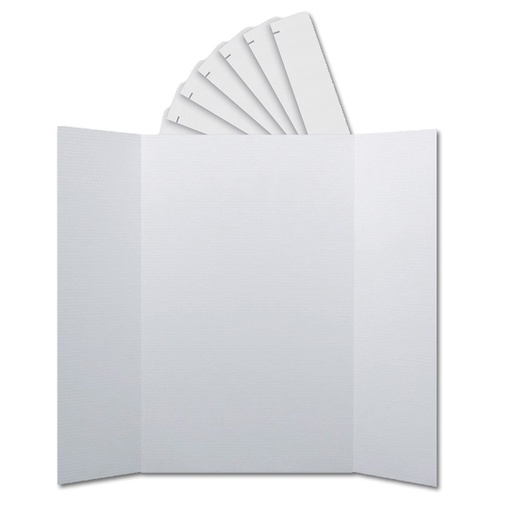 [30242 FS] Corrugated Project Boards & Headers Set, 36" x 48", White, 24 Sets