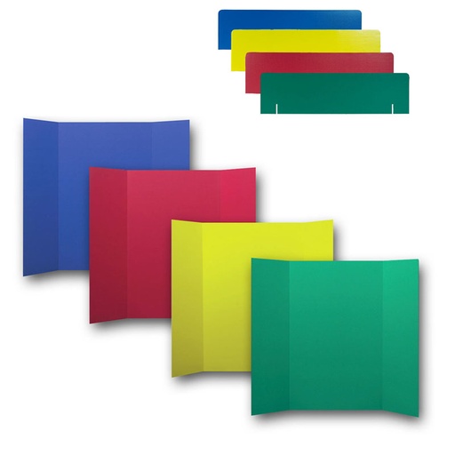[30273 FS] Corrugated Project Boards & Headers Set, 36" x 48", Assorted Colors, 24 Sets
