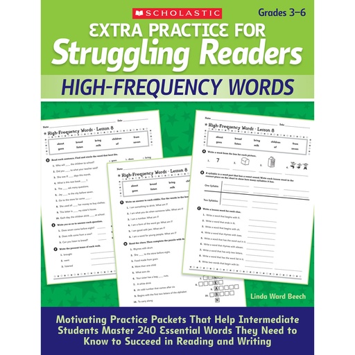 [512410 SC] Extra Practice for Struggling Readers: High-Frequency Words