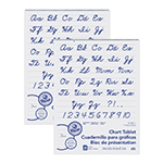 [74610-2 PAC] Chart Tablet, Cursive Cover, 1" Ruled, 24" x 32", 25 Sheets, 2 Tablets
