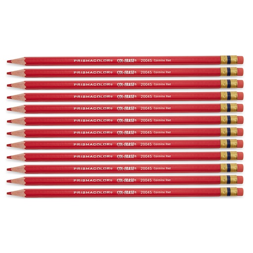 [20045BX SAN] Col-Erase® Colored Pencil, Carmine Red, Box of 12