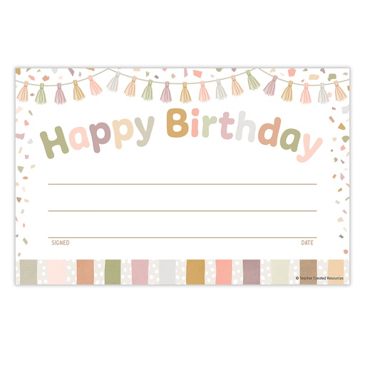 [7225 TCR] Terrazzo Tones Happy Birthday Awards