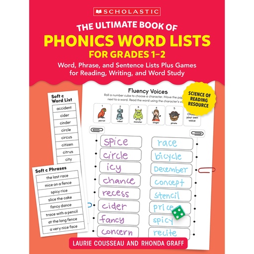 [761180 SC] The Ultimate Book Of Phonics Word Lists, Grades 1-2