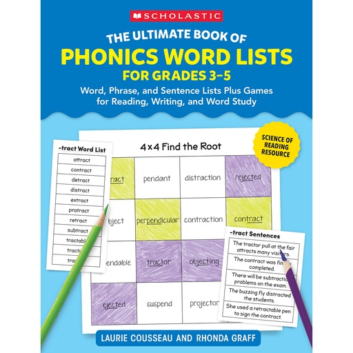 [761181 SC] The Ultimate Book Of Phonics Word Lists, Grades 4-5