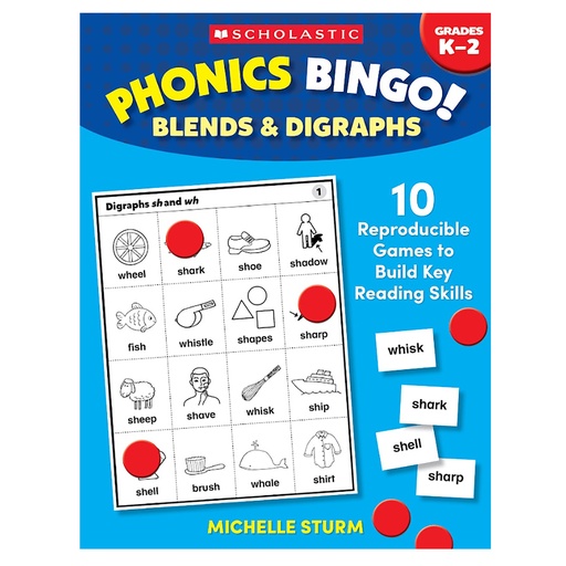 [762878 SC] Phonics Bingo! Blends & Digraphs