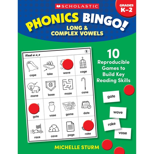 [762879 SC] Phonics Bingo! Long & Complex Vowels