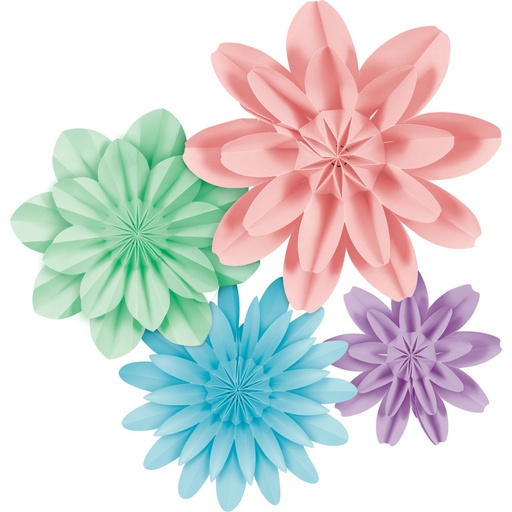 [8352 TCR] Pastel Pop Paper Flowers