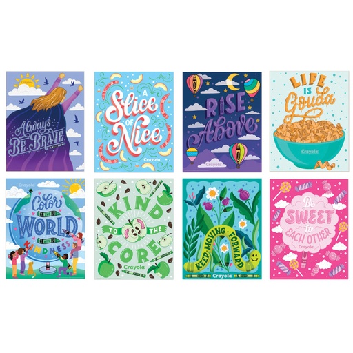 [838001 EU] Crayola Colors of Kindness Mini Poster Pack Mini Poster Sets
