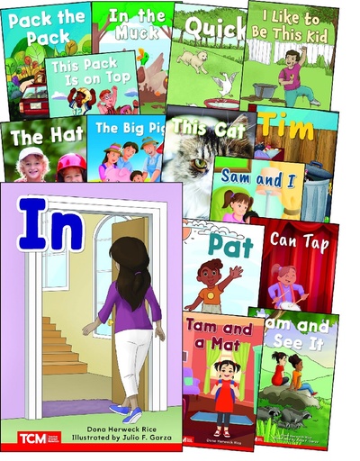 [145496 SHE] Decodable Books Grade PK-K Set 1: Book Set