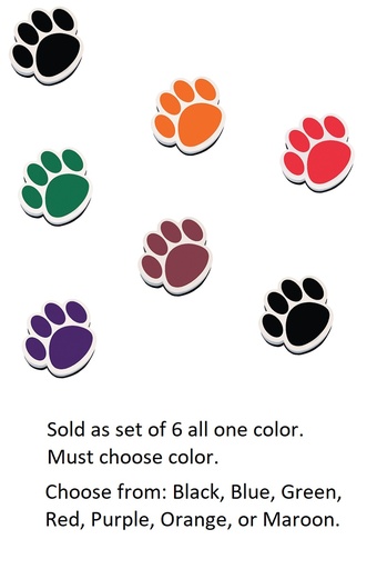 Paw Magnetic Whiteboard Erasers 6ct
