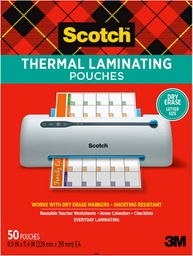 [TP385450 MMM] 50ct Letter Size Scotch Thermal Laminating Pouches