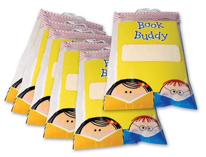 [2994 CTP] 5ct 11in x 16in Book Buddy Bags