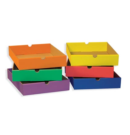 [001313 PAC] 6 Assorted Colored Drawers for 6-Shelf Organizer
