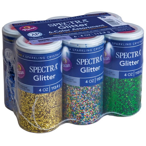 [91370 PAC] 6ct Assorted 4oz Glitter                Pack