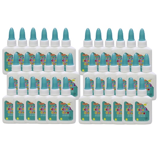 [46001-36 CLI] 1.25 oz Economy Washable School Glue Pack of 36