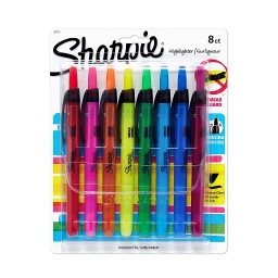 [28101 SAN] 8 Color Sharpie Accent Retractable Highlighters
