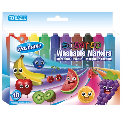[1286 BAZ] Scented Washable Markers 10 Colors