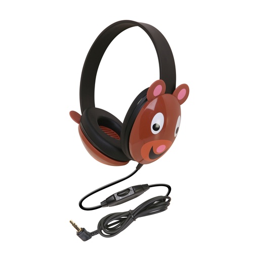 [2810BE CAF] Listening First Bear Stereo Headphones