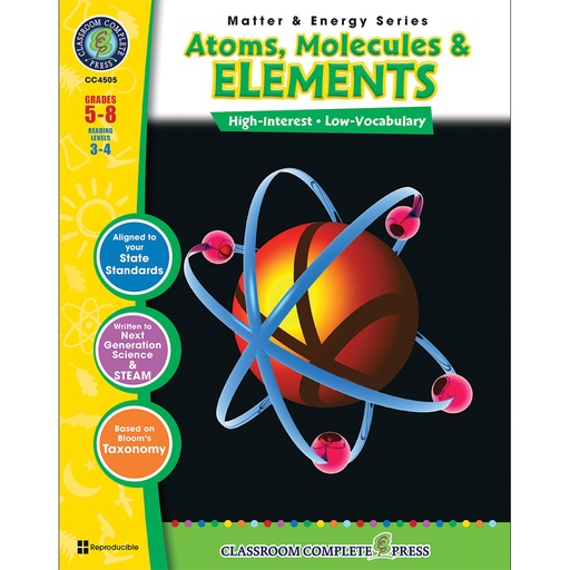 [4505 CCP] Atoms, Molecules & Elements Resource Book, Grades 5-8