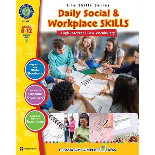 [5791 CCP] Daily Social & Workplace Skills Book, Grade 6-12