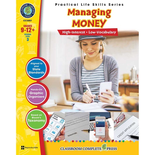 [5807 CCP] Managing Money Book, Grade 9-12