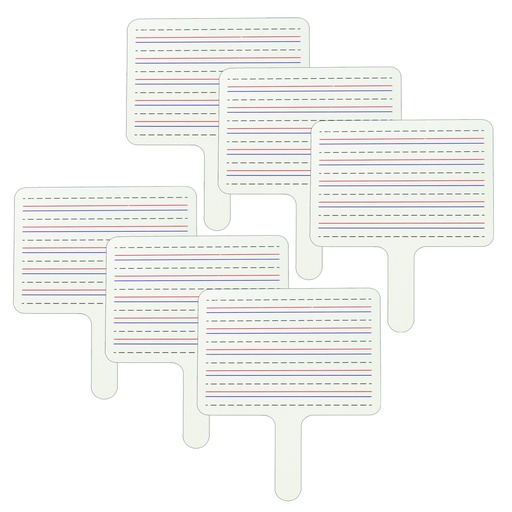 [40670-6 CL] Two-Sided Dry Erase Answer Paddles 6ct