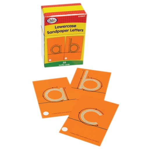 [210829 DD] Tactile Sandpaper Lowercase Letters
