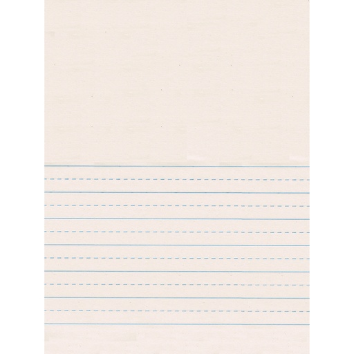 [2650 PAC] 9" x 12" Picture Story Newsprint Short Ruled Handwriting Paper 500 Sheets