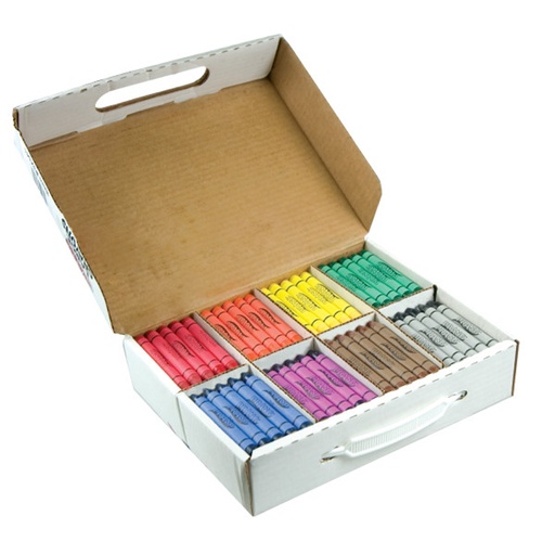[32341 DIX] 200 Count Master Pack Large Crayons in 8 Colors 