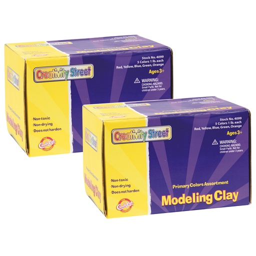 [AC4099-2 PAC] 5 Primary Color Assortment Modeling Clay 10lbs