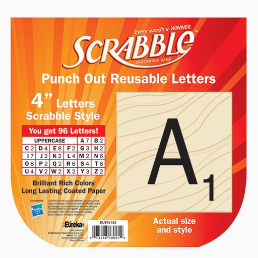 [845153 EU] Scrabble™ Deco 4" Letters