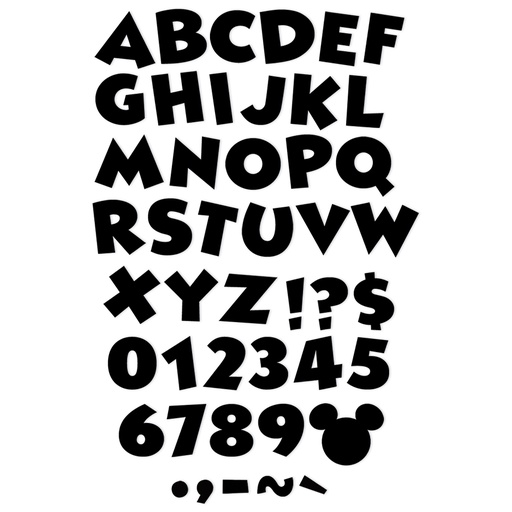 [845666 EU] Mickey Mouse® Throwback Black Deco Letters