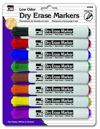 [47828 CLI] 8ct Dry Erase Markers Set