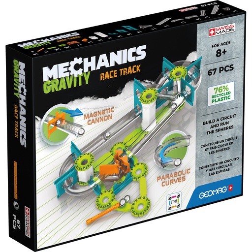 [760 GMW] Mechanics Gravity Race Track Recycled 67 Pieces