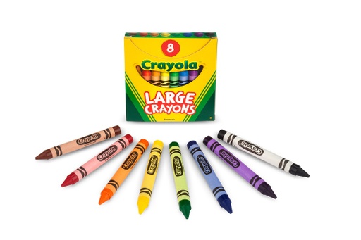 [520080 BIN] 8ct Large Crayola Crayons Tuck Box       Pk