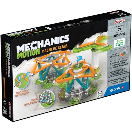 [768 GMW] Mechanics Magnetic Gears Recycled 160 Pieces