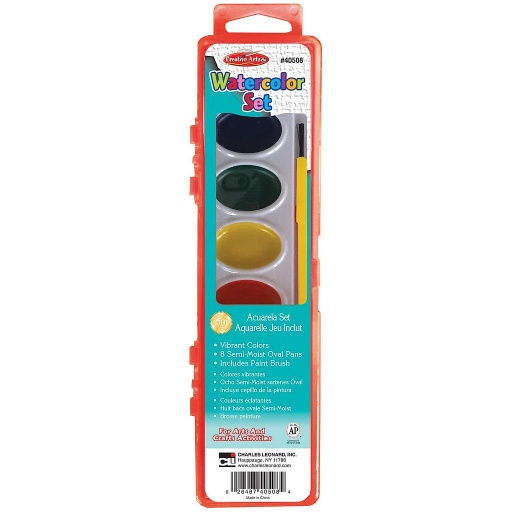 [2019 ESP] 8 Color Semi-Moist Washable Watercolor Set