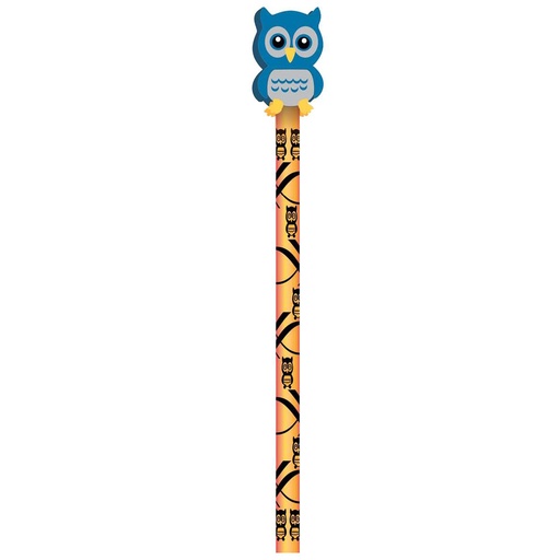 [53034 JRM] Hoot Owl Pencil & Eraser Topper Write-Ons Pack of 36