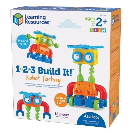 [2869 LER] 1-2-3 Build It!™ Robot Factory
