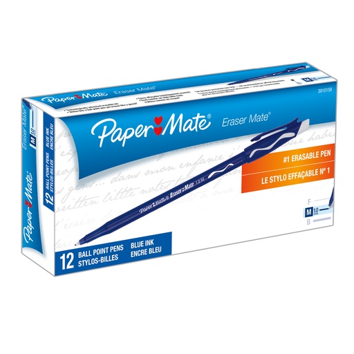 [39101 PAP] Blue Eraser Mate® Pen 12-Pack