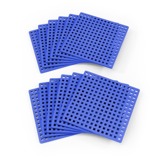 [03392 PLU] Plus-Plus® Blue Baseplates Classroom Pack Set of 12