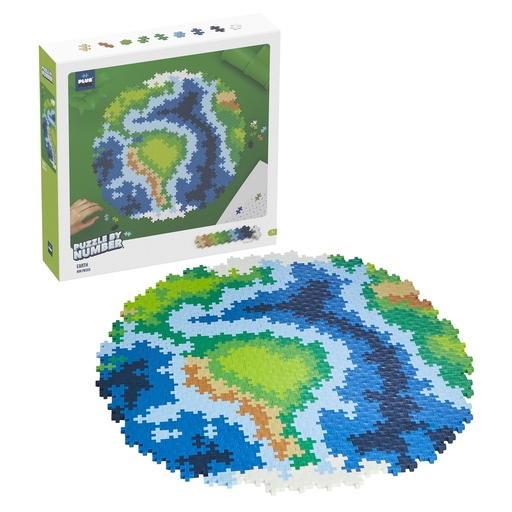 [05104 PLU] Plus-Plus Puzzle By Number® 800 Piece Earth